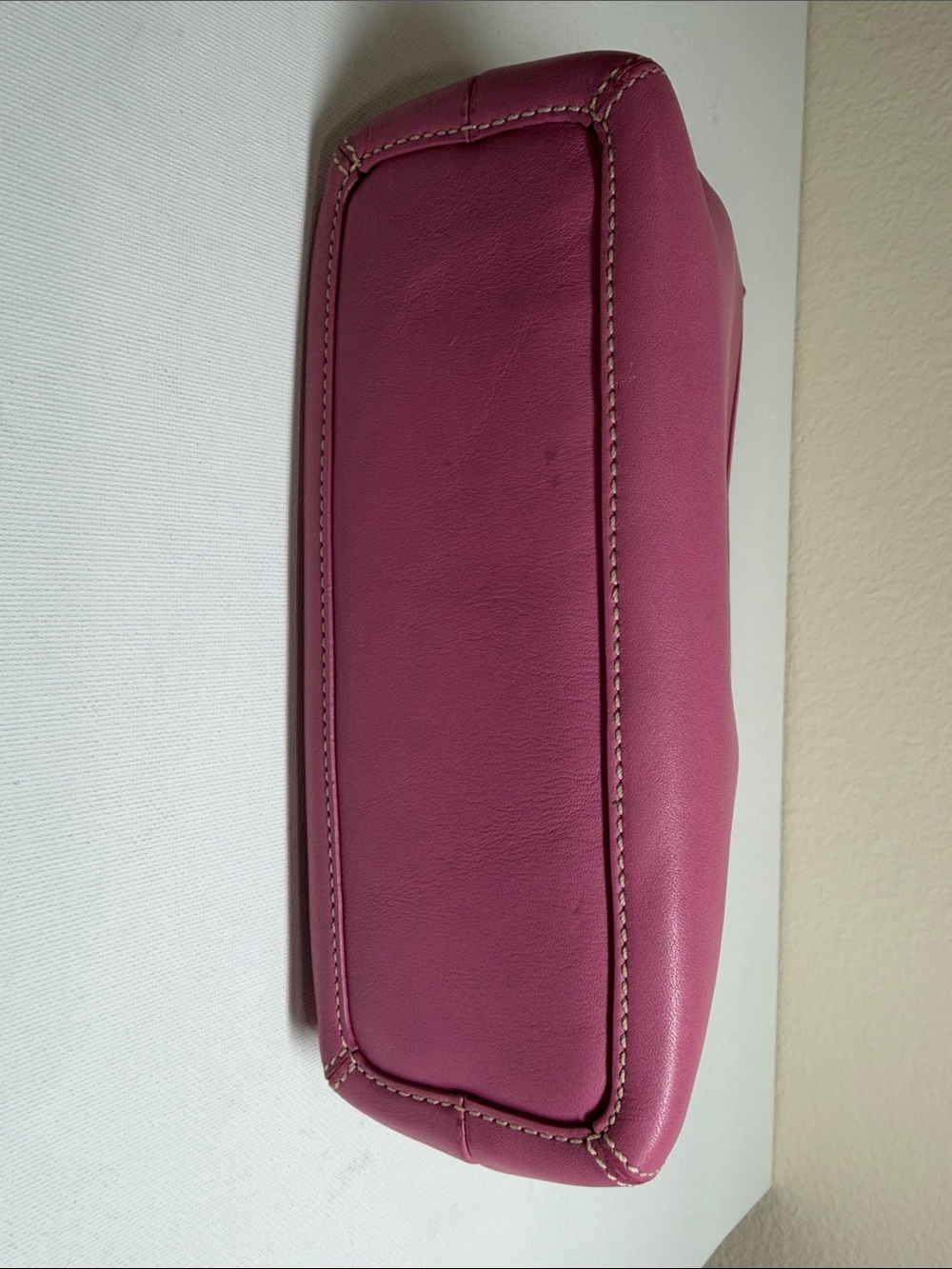 Coach Pink Leather Cosmetic Pouch - Picture 10 of 14